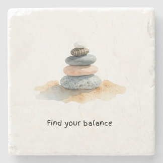 Posavasos De Piedra Piedras de Guijarros Encuentra tu Equilibrio