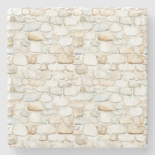 Posavasos De Piedra Piedras Falsas Grises Blanco Crema