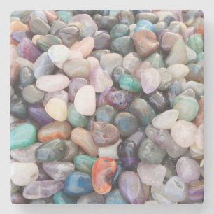 Posavasos De Piedra Piedras Preciosas Cristales Guijarros