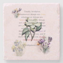 Posavasos De Piedra Piensen en estas cosas: la escritura