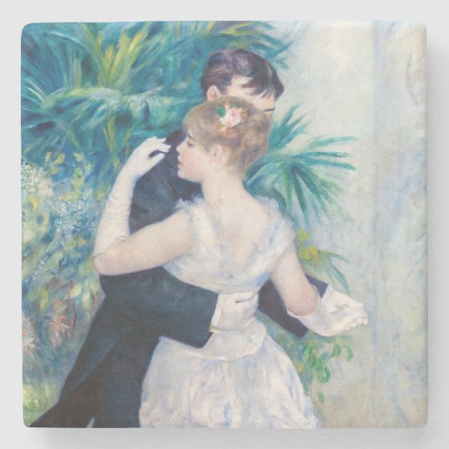 Posavasos De Piedra Pierre-Auguste Renoir - Danza de la ciudad (Anverso)