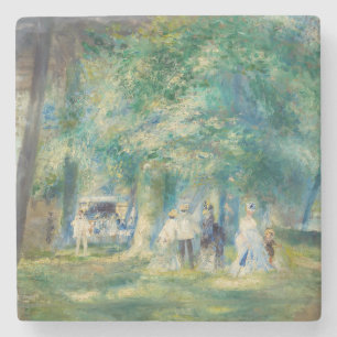 Posavasos De Piedra Pierre-Auguste Renoir - La Fiesta en Saint-Cloud