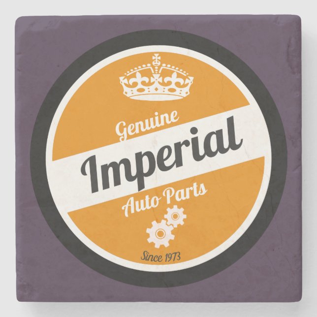 Posavasos De Piedra Piezas automáticas de vintage (Anverso)