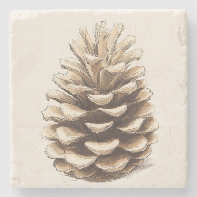 Posavasos De Piedra Piña (Anverso)