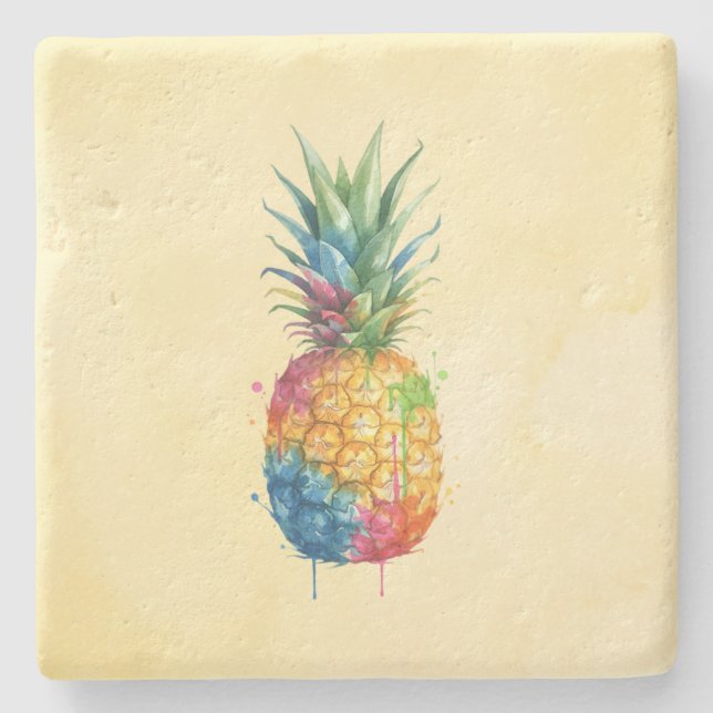 Posavasos De Piedra Piña (Anverso)