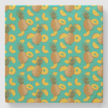 Piña En Color Turquesa