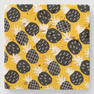 Posavasos De Piedra Piña negra