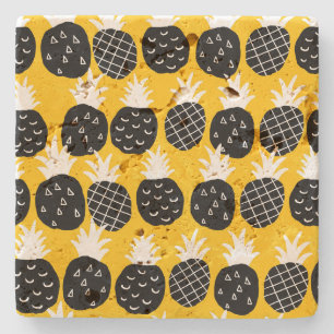 Posavasos De Piedra Piña negra