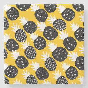 Posavasos De Piedra Piña negra