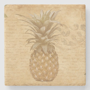 Posavasos De Piedra Piña pasada de moda