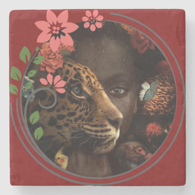 Posavasos De Piedra Ping pong vibes  (Anverso)