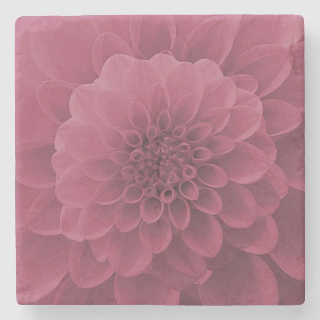 Posavasos De Piedra Pink Dahlia (Anverso)