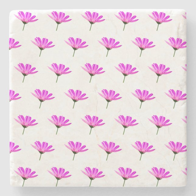 Posavasos De Piedra Pink Daisy (Anverso)