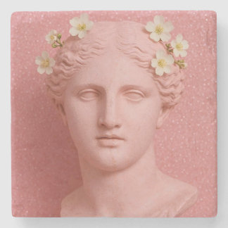 Posavasos De Piedra Pink Greek Coasters.
