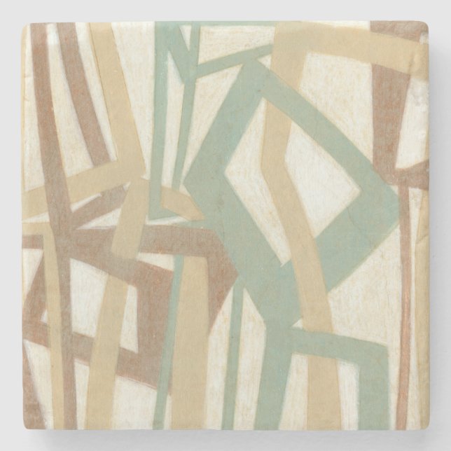 Posavasos De Piedra Pintura a pulso del normando Wyatt (Anverso)