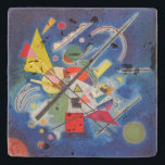 Posavasos De Piedra Pintura azul | Wassily Kandinsky |<br><div class="desc">Blue Painting es una pintura de 1921 de Wassily Kandinsky.</div>