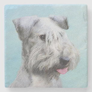 Posavasos De Piedra Pintura de Cesky Terrier - Arte de Perro Original.