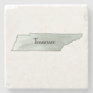 Posavasos De Piedra Pintura de Ilustracion estatal de Tennessee