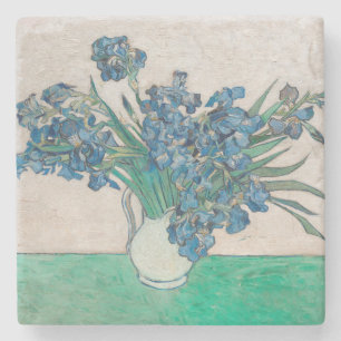 Posavasos De Piedra Pintura de Van Gogh Iris Vase Impresionismo