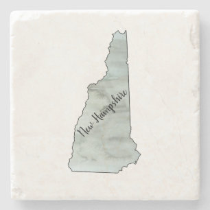 Posavasos De Piedra Pintura del Ilustracion del estado de Nuevo Hampsh
