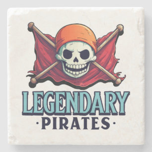 Posavasos De Piedra Piratas legendarios