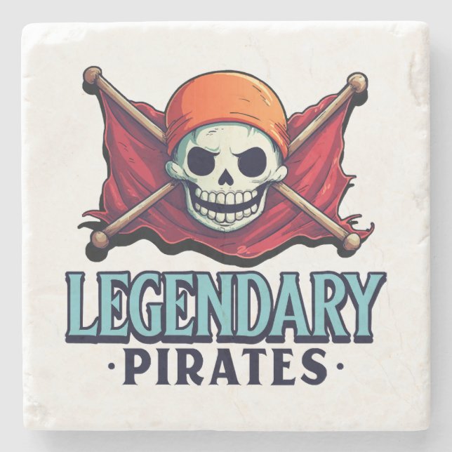Posavasos De Piedra Piratas legendarios (Anverso)