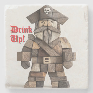 Posavasos De Piedra Pirate Stone Coaster