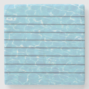 Posavasos De Piedra Piscina del equipo de natación de los nadadores