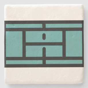 Posavasos De Piedra pista de tenis