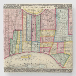 Posavasos De Piedra Plan de Philadelphia