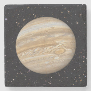 Posavasos De Piedra Planet Jupiter Starry Sky