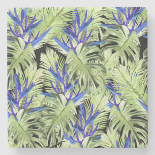 Posavasos De Piedra Planta tropical 2 .