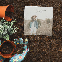 Posavasos De Piedra Planted to Celebrate | Piedra de jardín memorial c
