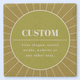 Posavasos De Piedra Plantilla de diseño editable única inspirada en re