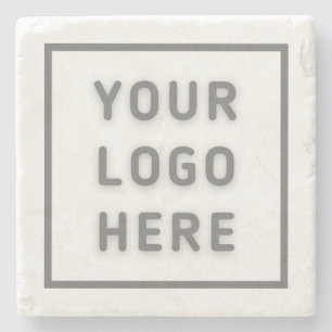 Posavasos De Piedra Plantilla de logotipo simple promoción profesional