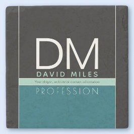 Posavasos De Piedra Plantilla empresarial moderna | Personalizable Tod