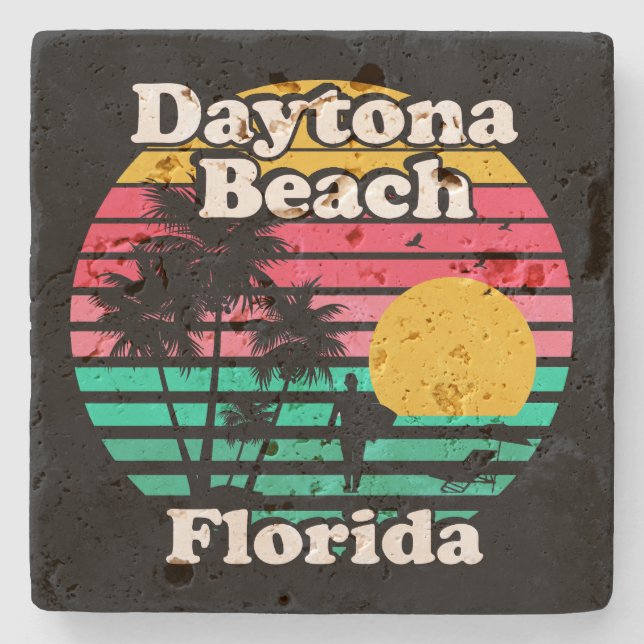 Posavasos De Piedra Playa Daytona, Florida (Anverso)