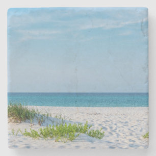 Posavasos De Piedra Playa de arena blanca en Florida