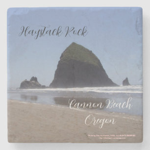 Posavasos De Piedra Playa de cañón de Haystack Rock Oregon
