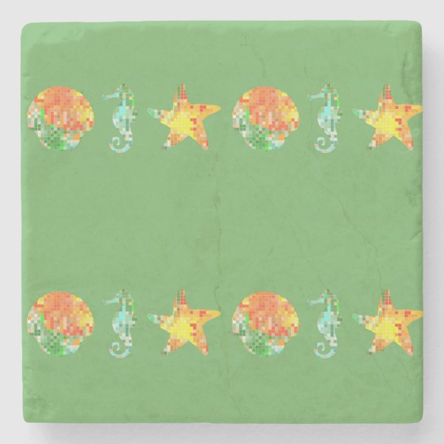 Posavasos De Piedra Playa fresca (Anverso)