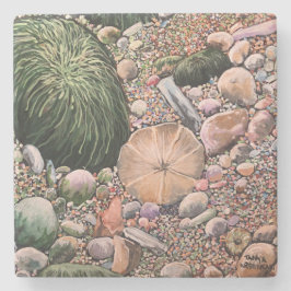 Posavasos De Piedra PLAYA moderna de decoración doméstica