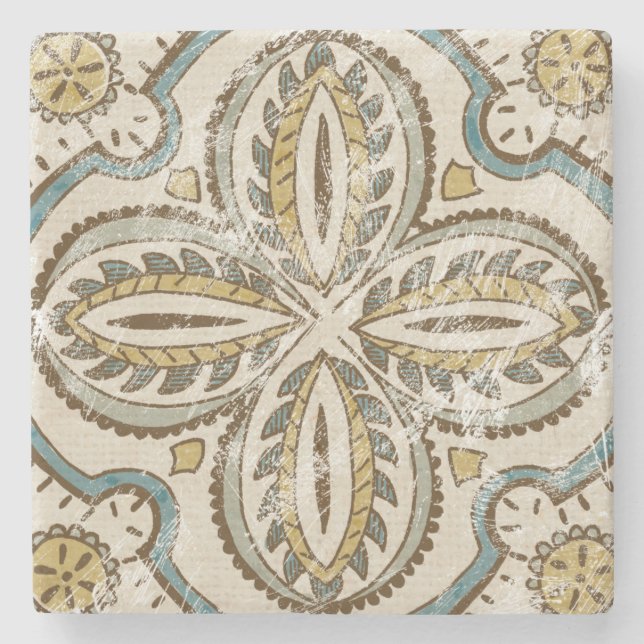 Posavasos De Piedra Plaza de Batik no embellecida III (Anverso)