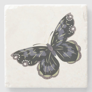 Posavasos De Piedra Plaza de mariposa de época