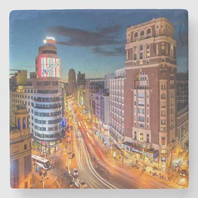 Posavasos De Piedra Plaza del Callao Madrid España (Anverso)