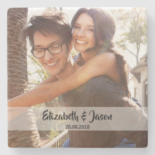 Posavasos De Piedra Plaza personalizada de la foto