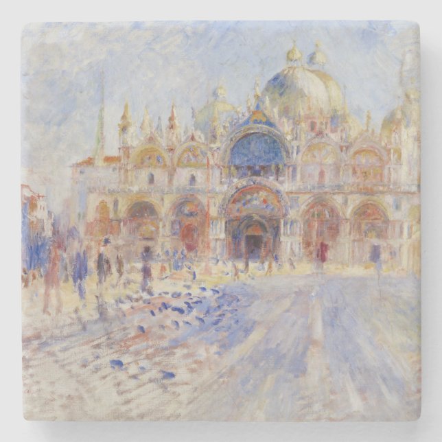 Posavasos De Piedra Plaza San Marcos, Venecia (Piazza San Marco) (Anverso)