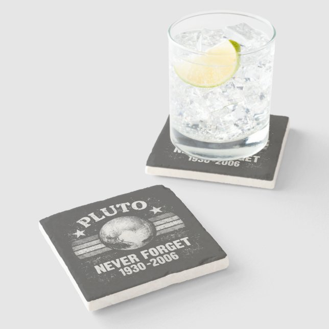 Posavasos De Piedra Plutón Nunca Olvides (Lateral)