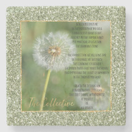 Posavasos De Piedra Poema colectivo (escrito por mí)   