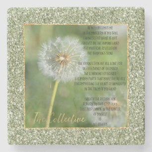 Posavasos De Piedra Poema colectivo (escrito por mí)   