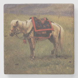 Posavasos De Piedra Pony Himalaya (Caballo pequeño) (Vasily Vereshchag